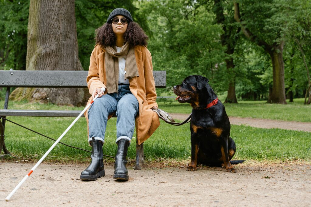 women with dog